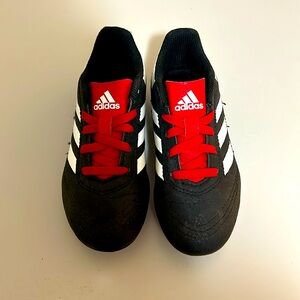 Adidas Goletto VI FG Unisex Soccer Cleats in Black & Red Little Kids Size 11K